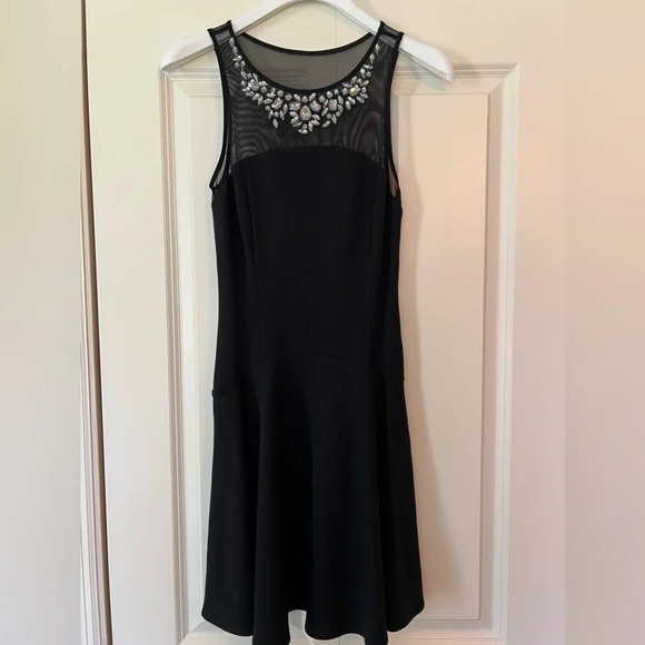 Express back dress. Stone embellishments. Size 2. - Picture 3 of 7